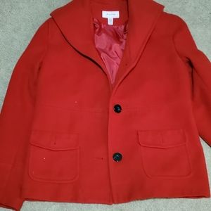 Beautiful red women's peacoat size medium